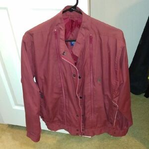 Vintage Polo by Ralph Lauren Men's Burgundy Jacket